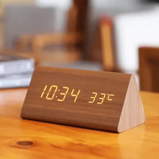 Table Clock LED Display Voice Activated Alarm