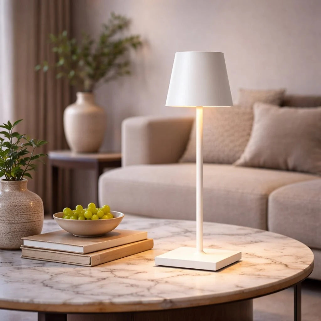 Table Lamp Cordless Touch Dimmer USB-C Rechargeable & Portable