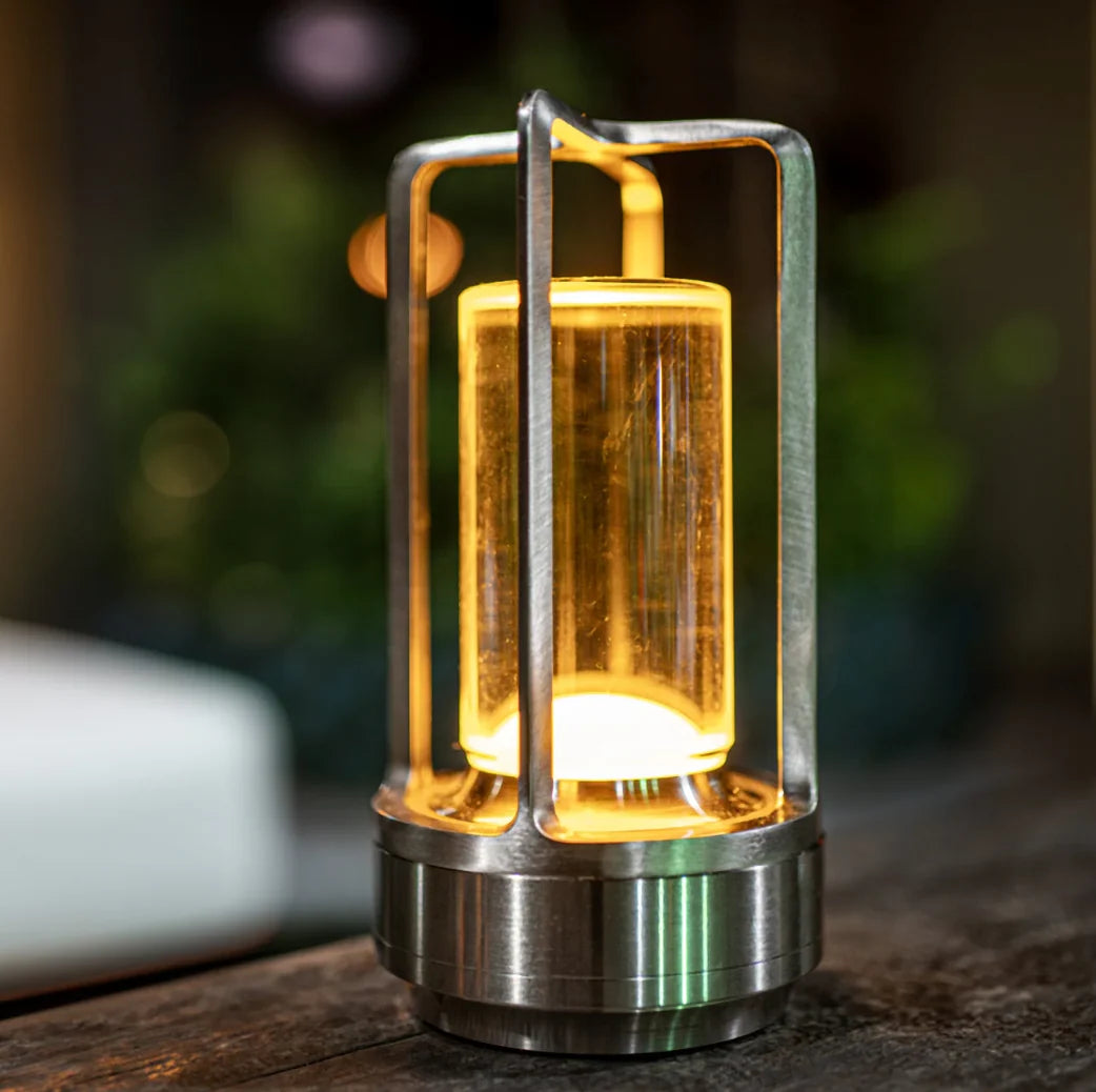 Table Lamp Crystal Design Wireless Touch Dimmable