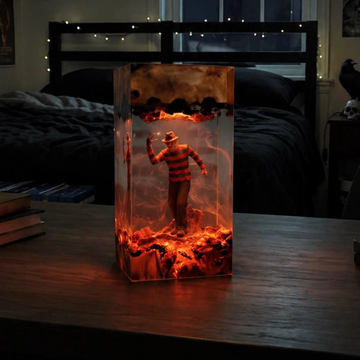 Table Lamp Halloween Character Handmade Resin Warm LED