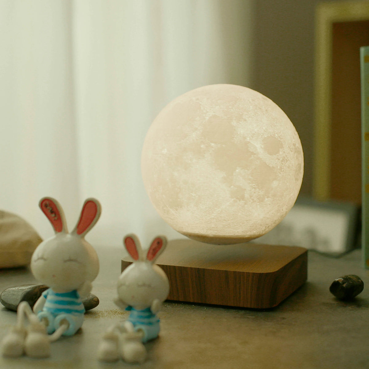Table Lamp Magnetic Levitation Warm White LED Touch Sensor
