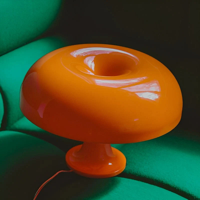 Table Lamp Mushroom Continuously Dimmable Three Color Modes USB