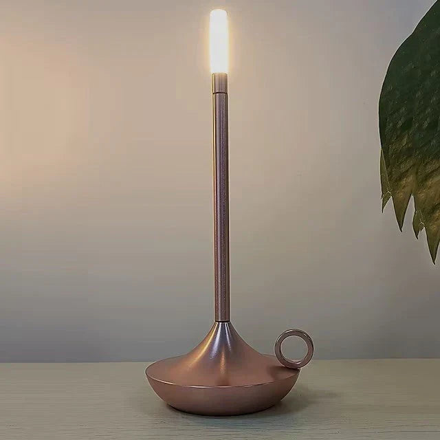 Table Lamp Scandinavian Dimmable Brushed Aluminum