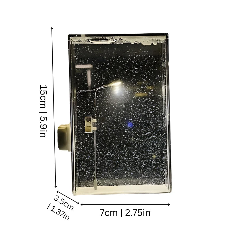 Table Lamp Snowfall Effect Warm Light
