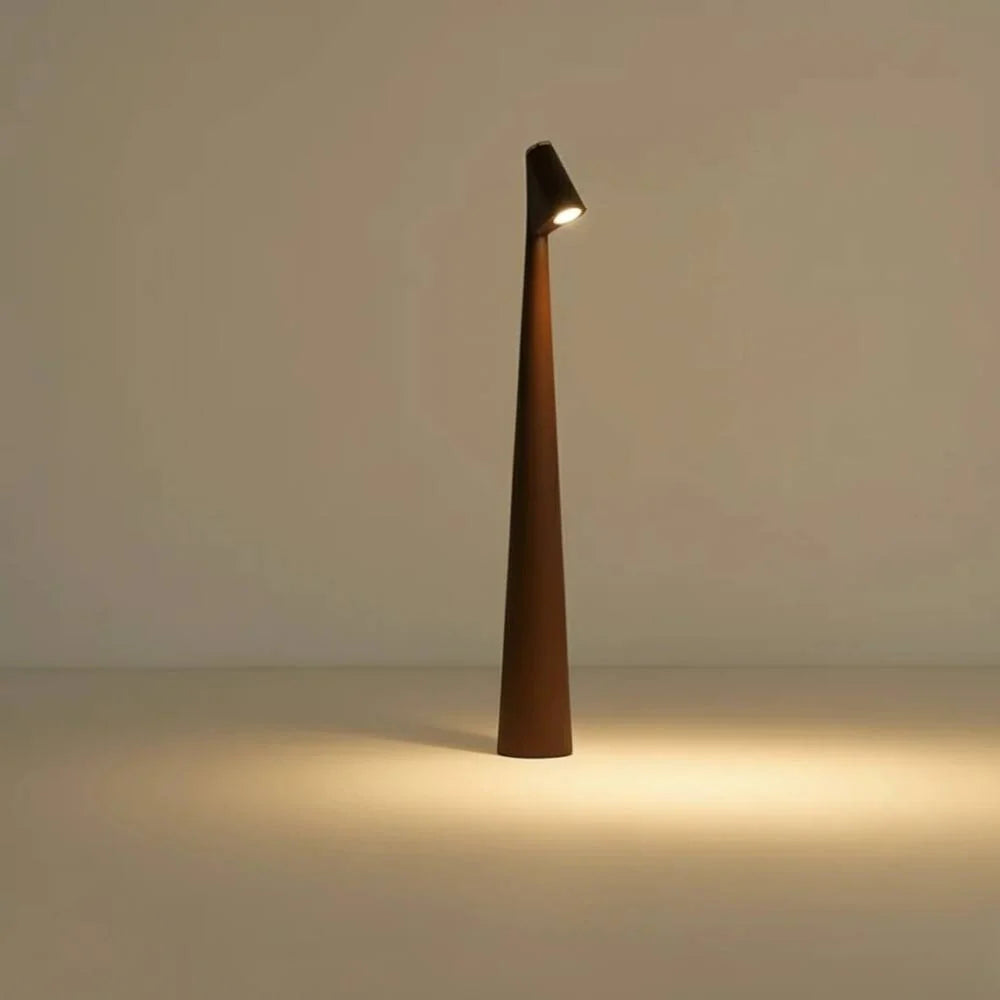 Table Lamp Wireless LED Rechargeable Metal & Glass