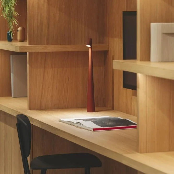 Table Lamp Wireless Rechargeable Metal & Glass