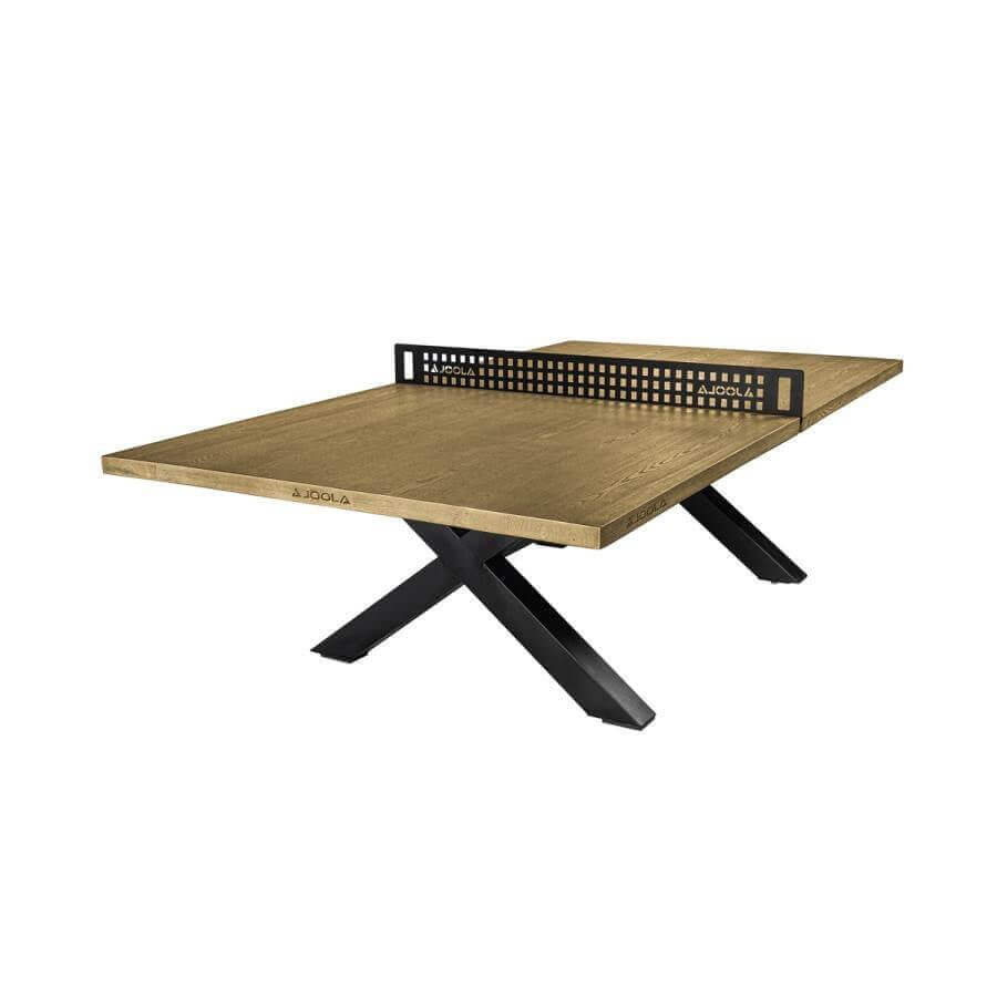 Table Tennis Table Indoor Outdoor Weather-Resistant Oak Finish