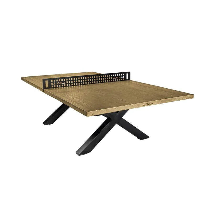 Table Tennis Table Indoor Outdoor Weather-Resistant Oak Finish