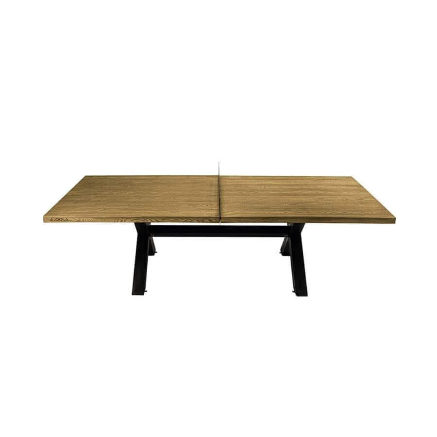 Table Tennis Table Indoor Outdoor Weather-Resistant Oak Finish