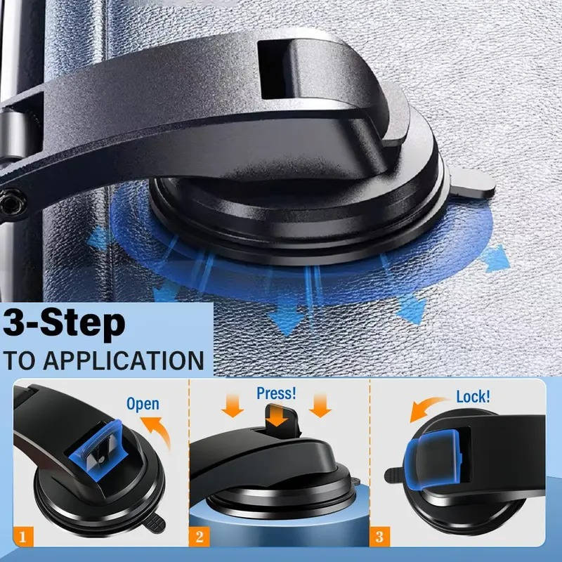 Tablet Dashboard Mount 360° Rotation Locking Suction Cup