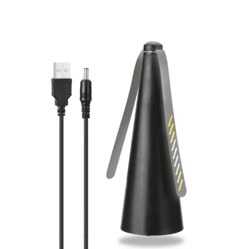 Tabletop Fly Repellent Fan Light-Reflecting Blades Battery-Powered Quiet