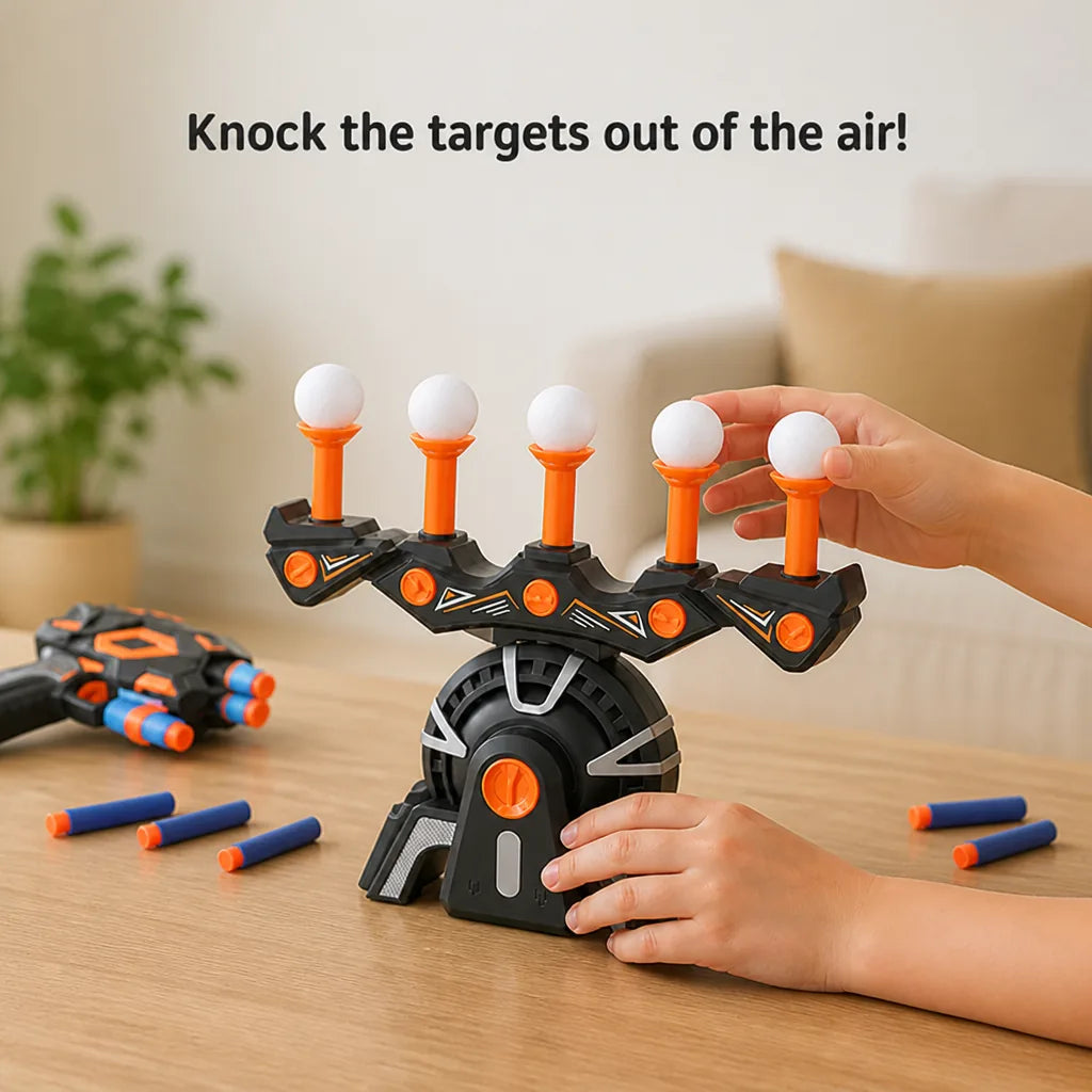 Target Shooting Game Moving Targets Foam Dart Blaster
