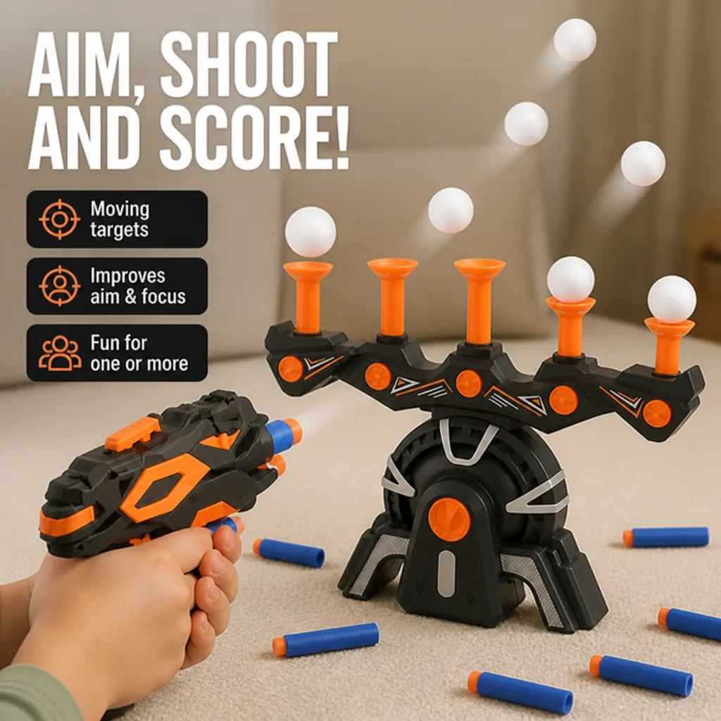 Target Shooting Game Moving Targets Foam Dart Blaster