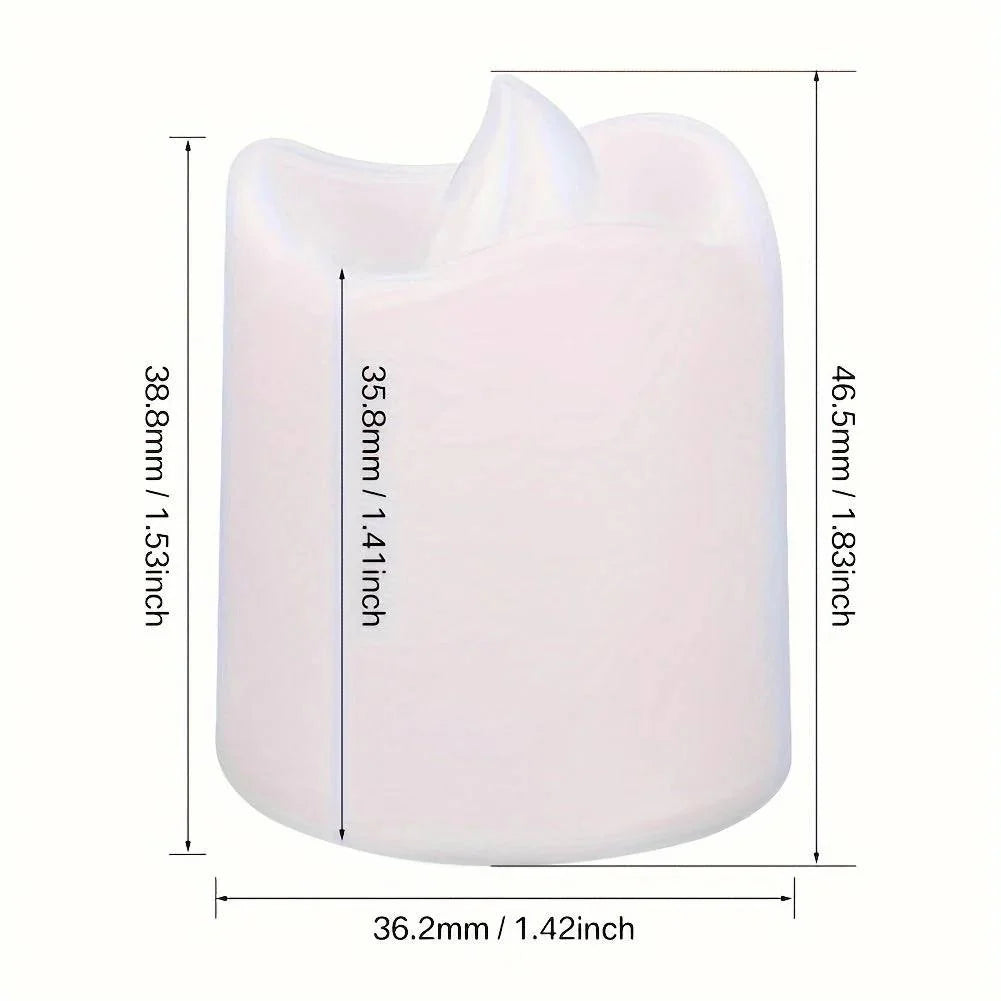 Tealight Candles Flickering Warm White Battery Operated