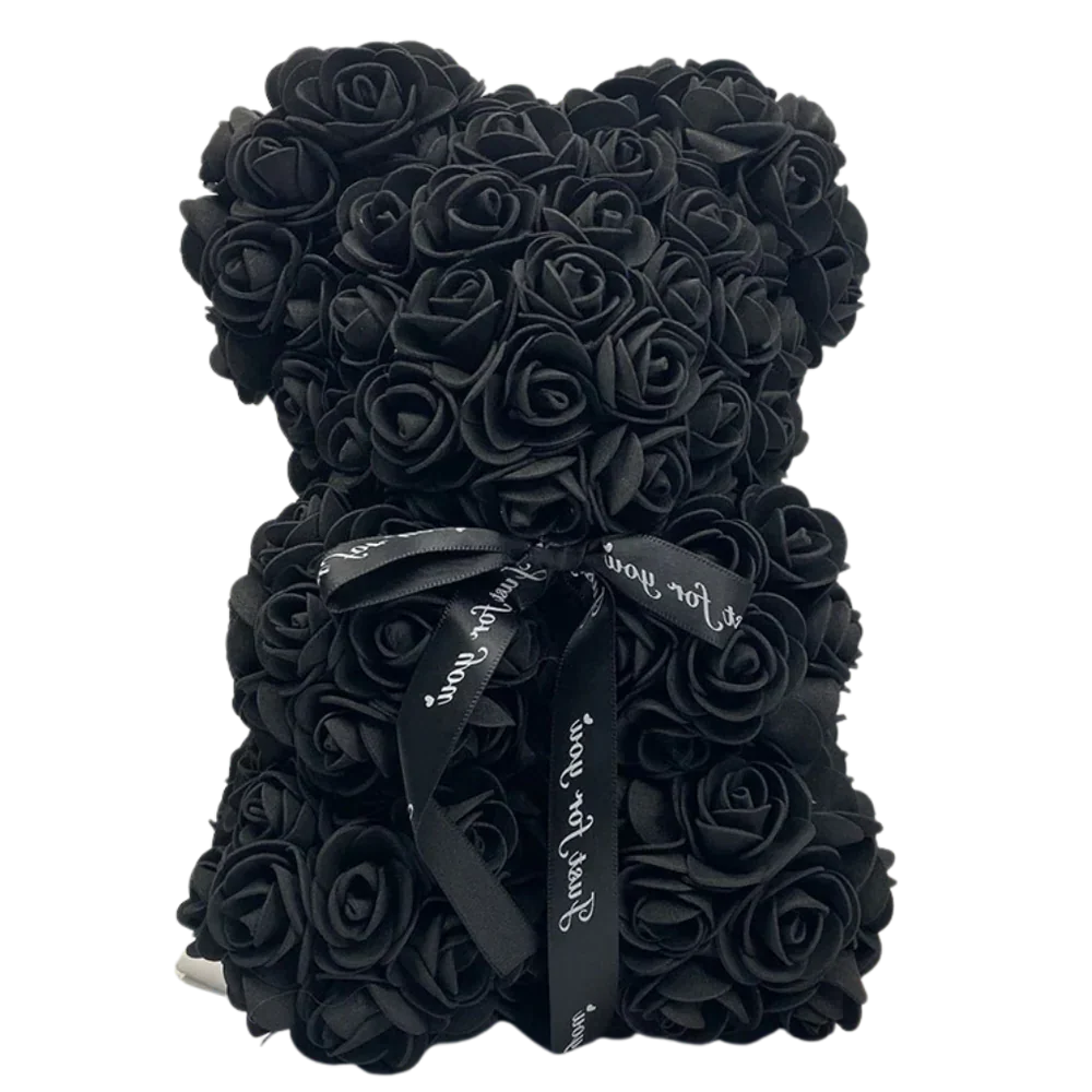 Teddy Bear Foam Rose 9.8 Inch Multiple Colors