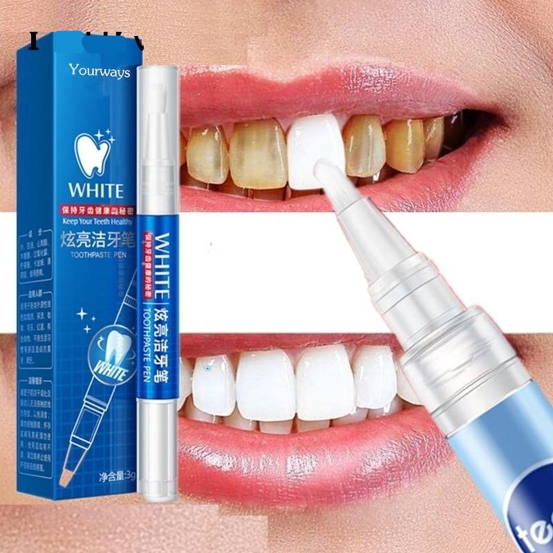 Teeth Whitening Pen Plant-Based Gel Brush Tip Pocket-Sized