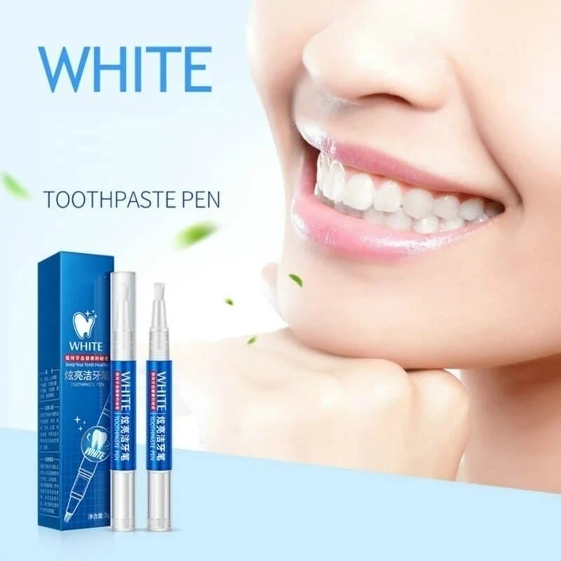 Teeth Whitening Pen Plant-Based Gel Brush Tip Pocket-Sized