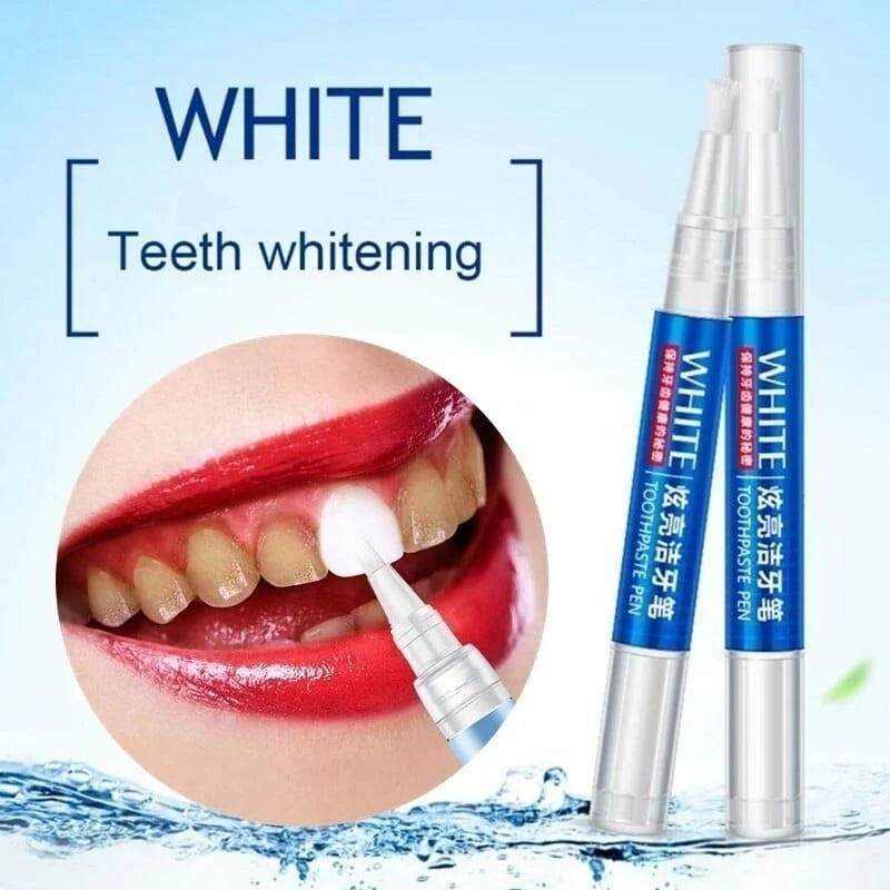 Teeth Whitening Pen Plant-Based Gel Brush Tip Pocket-Sized