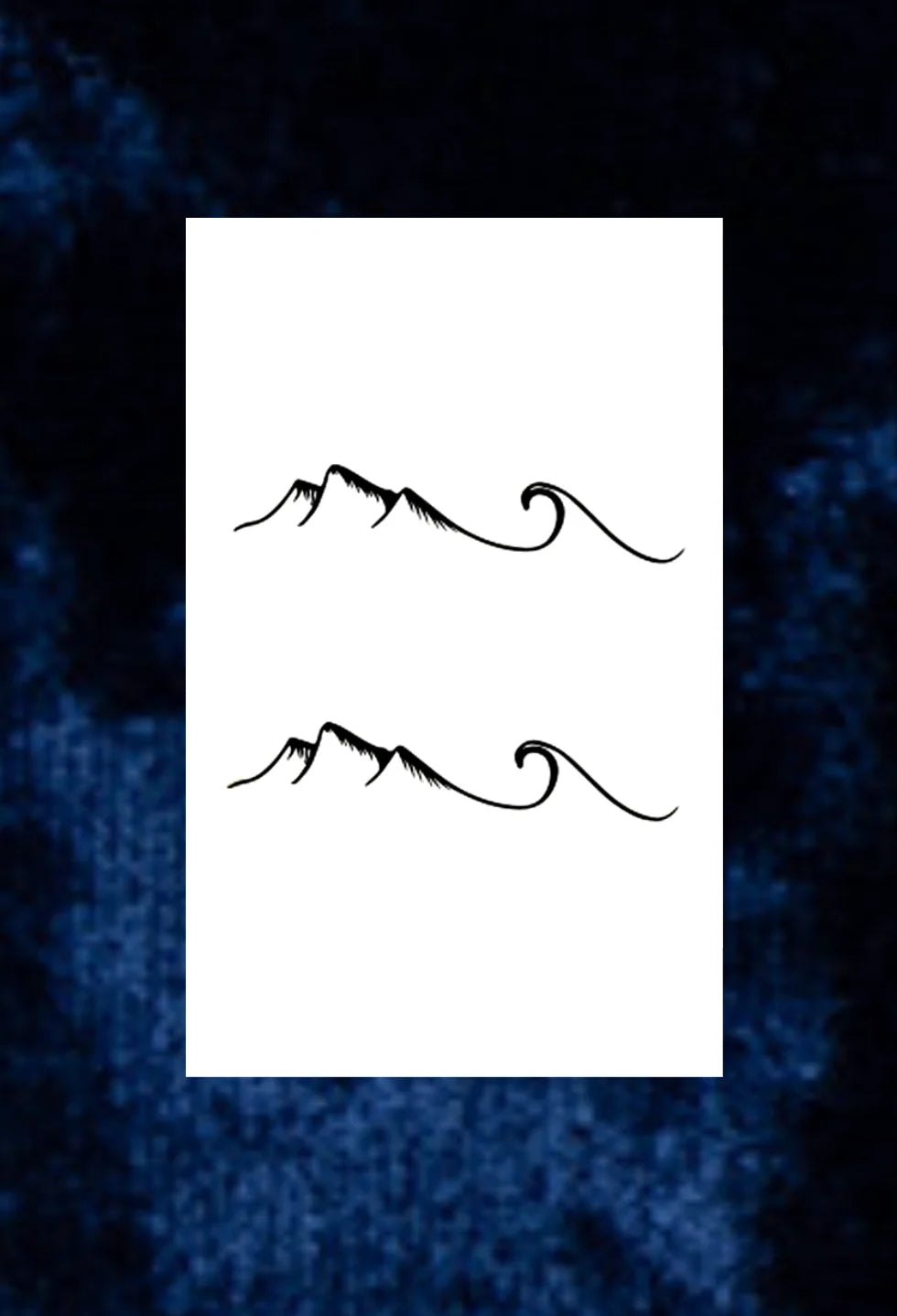 Temporary Tattoo Sheet Realistic Look Water-Transfer 7-Day Wear