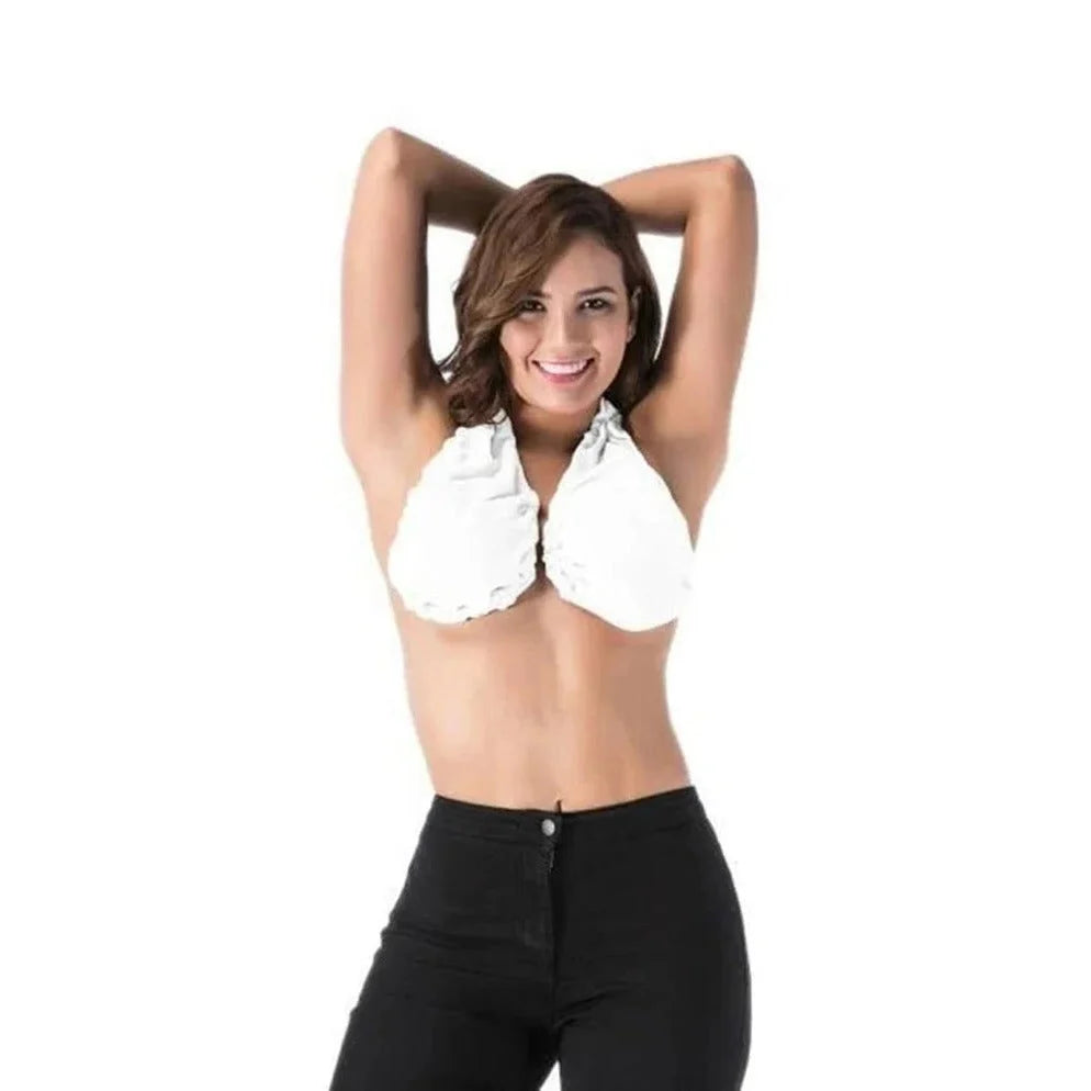 Terry Bra Moisture-Wicking Open Back Adjustable Fit