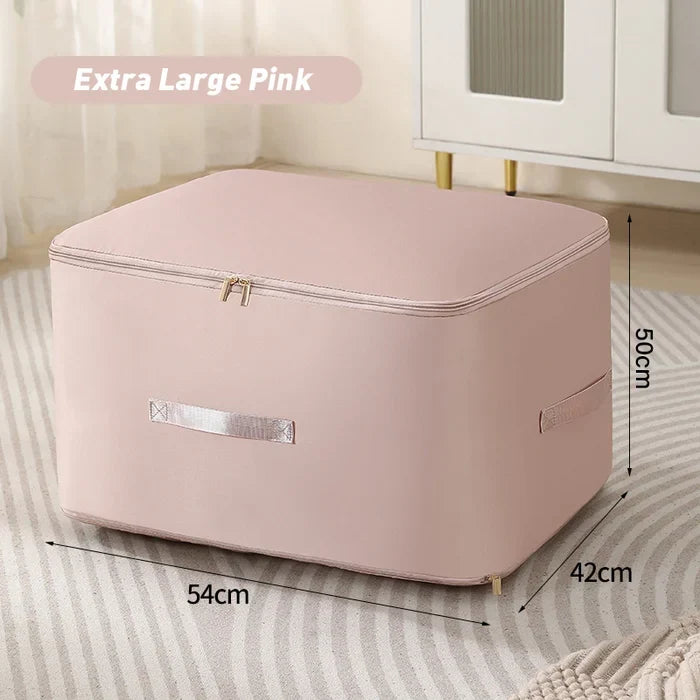 Textile Storage Bag Compression Zipper Moisture-Resistant Ripstop Polyester