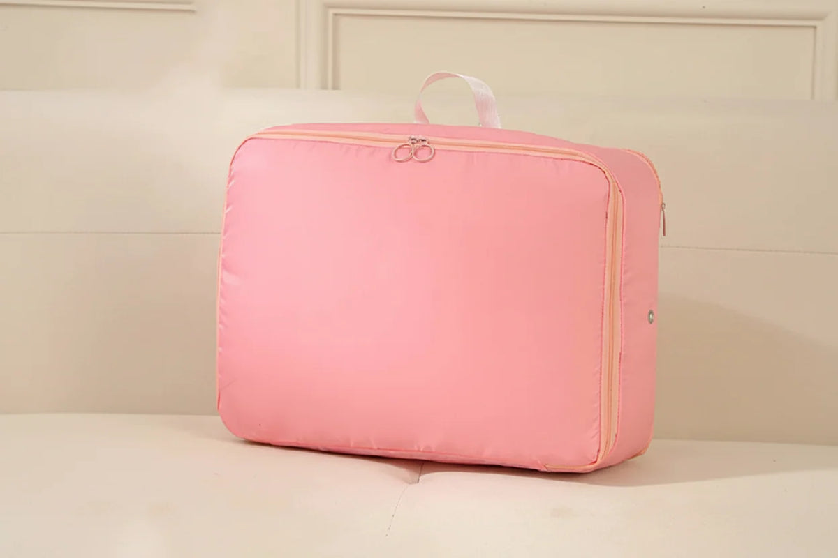 Textile Storage Bag Compression Zipper Moisture-Resistant Ripstop Polyester