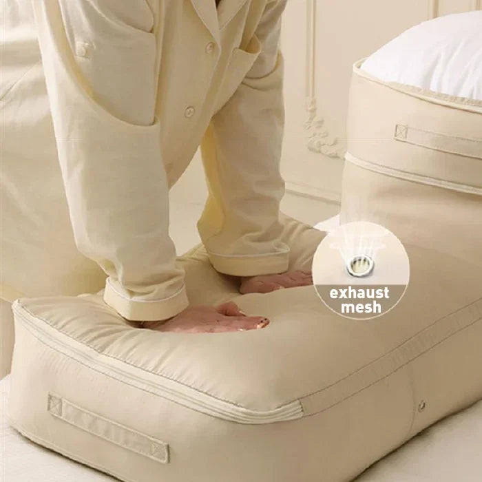 Textile Storage Bag Compression Zipper Moisture-Resistant Ripstop Polyester