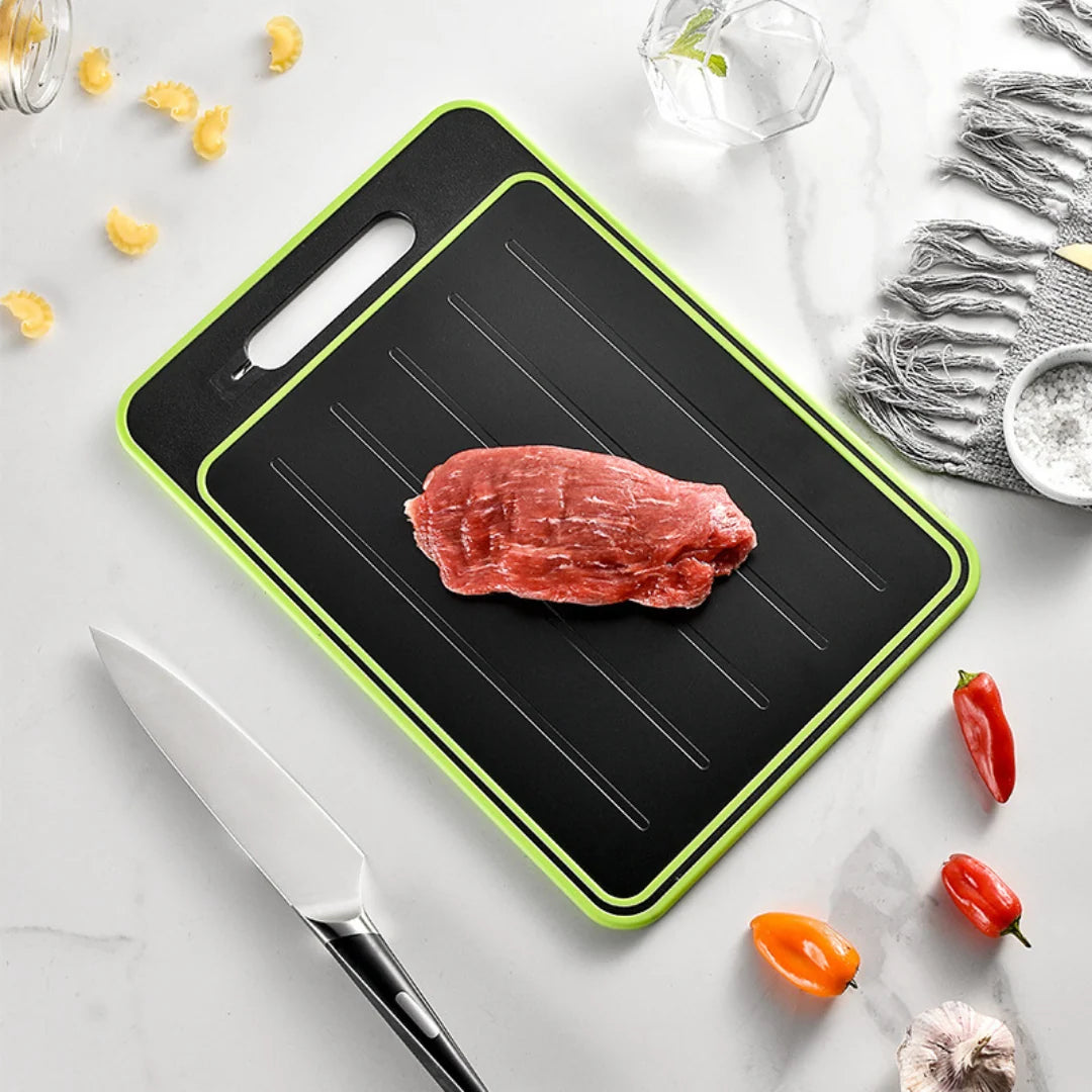 Thawing & Cutting Board Ridged Thaw Surface Juice Groove