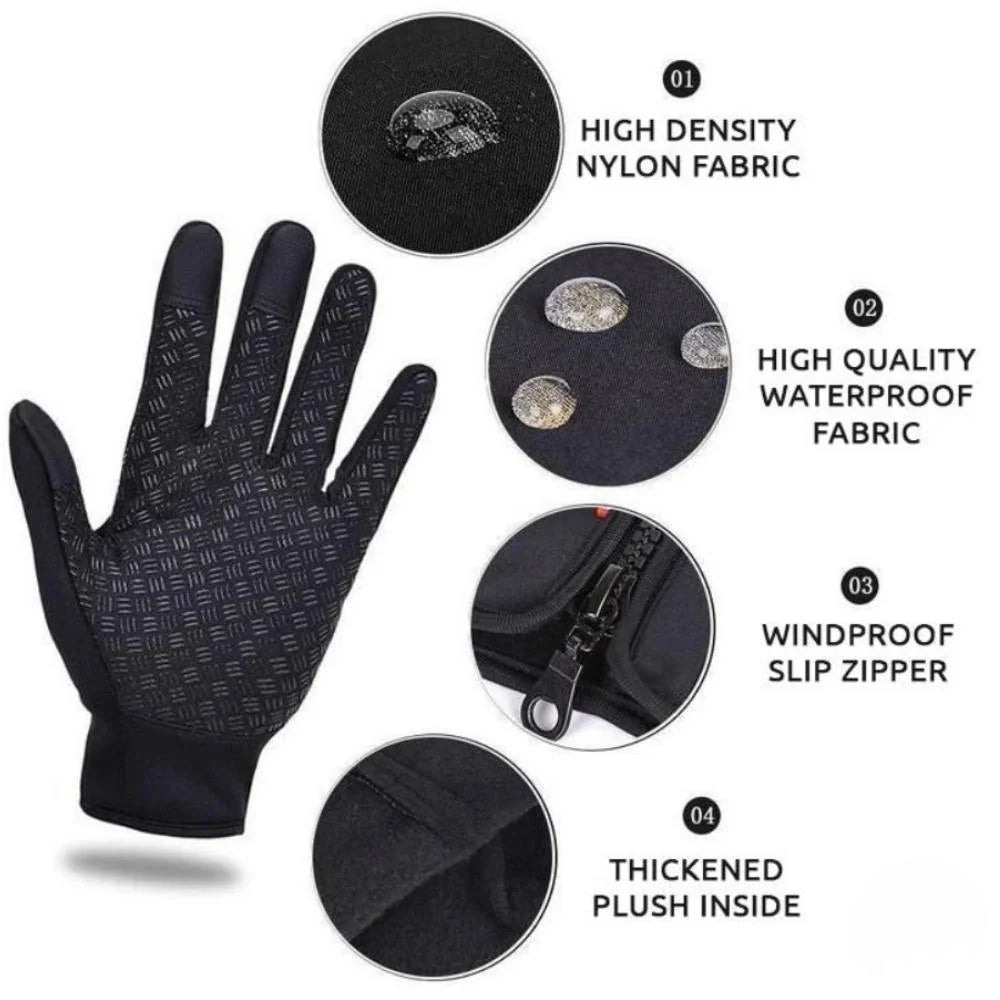 Thermal Gloves Insulated Touchscreen Textured Palm