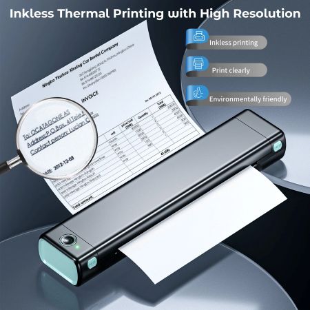 Thermal Printer Wireless Ink-Free Letter Size