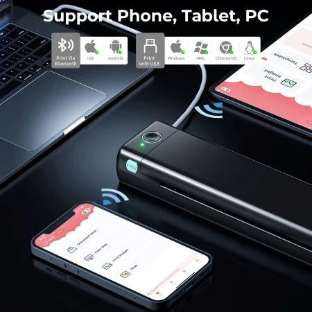 Thermal Printer Wireless Ink-Free Letter Size