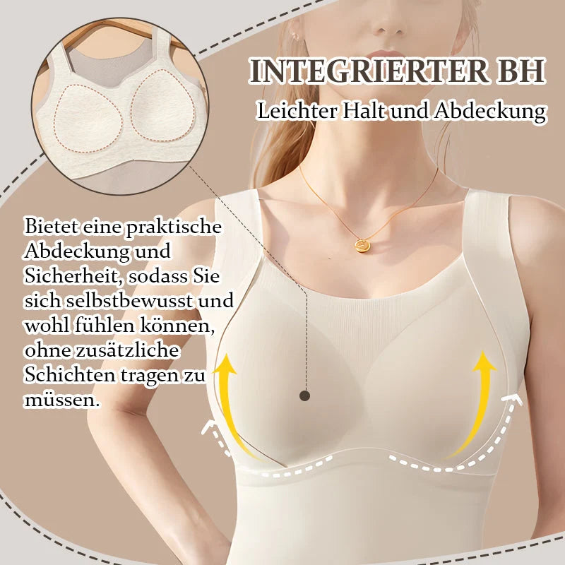 Thermal Tank Top Built-In Bra Seamless Shaping