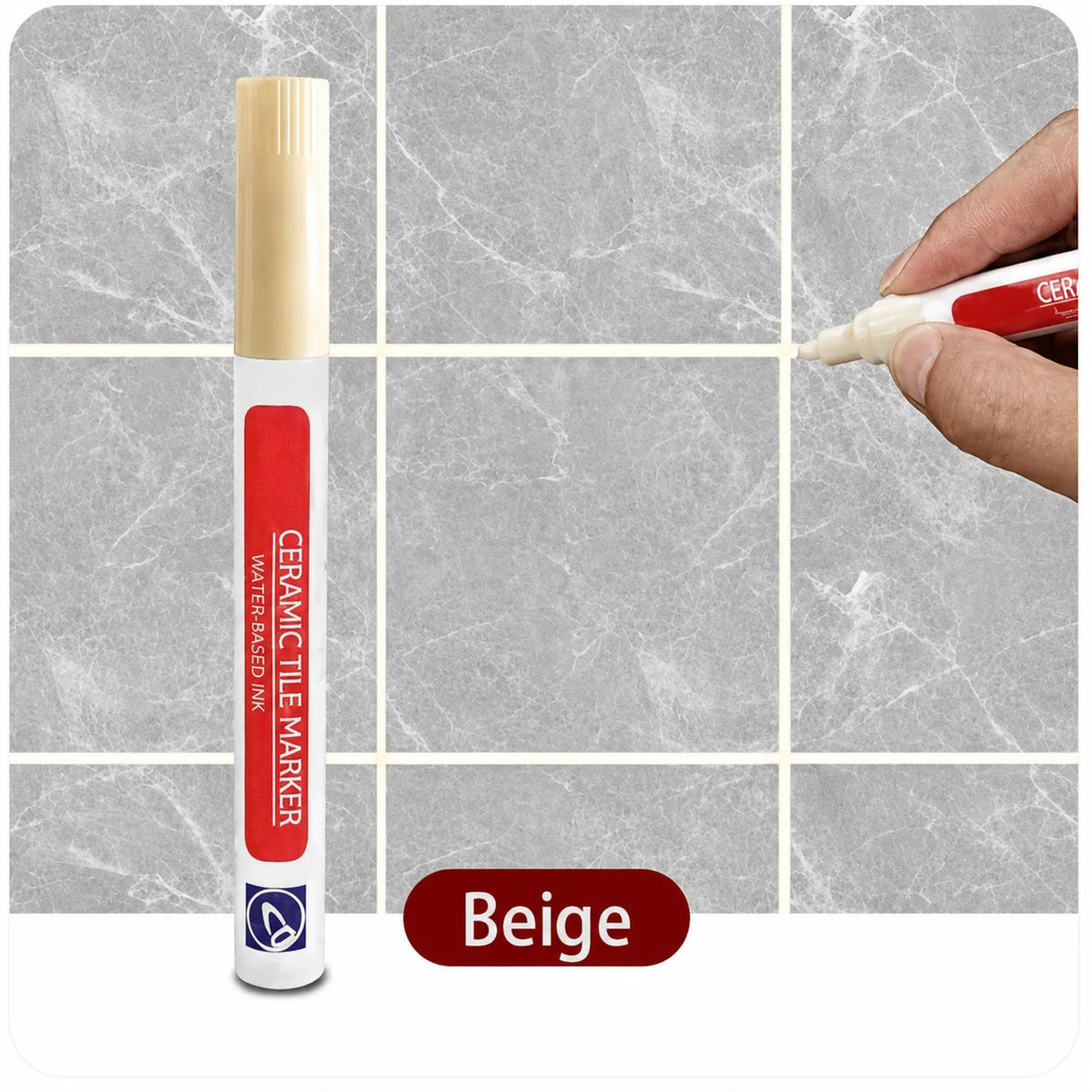 Tile Grout Pen Covers Stains Waterproof & Mold-Resistant