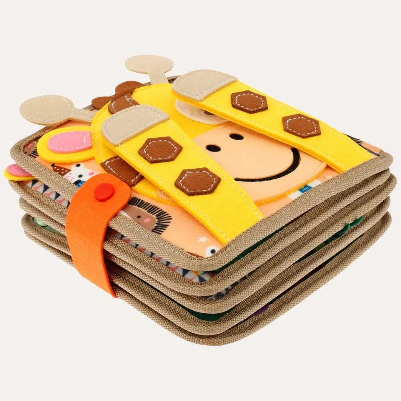 Toddler Activity Book 12 Textured Pages Built-In Handle