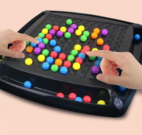 Toddler Bead Game Educational Color-Matching 80 Beads & Storage Bag