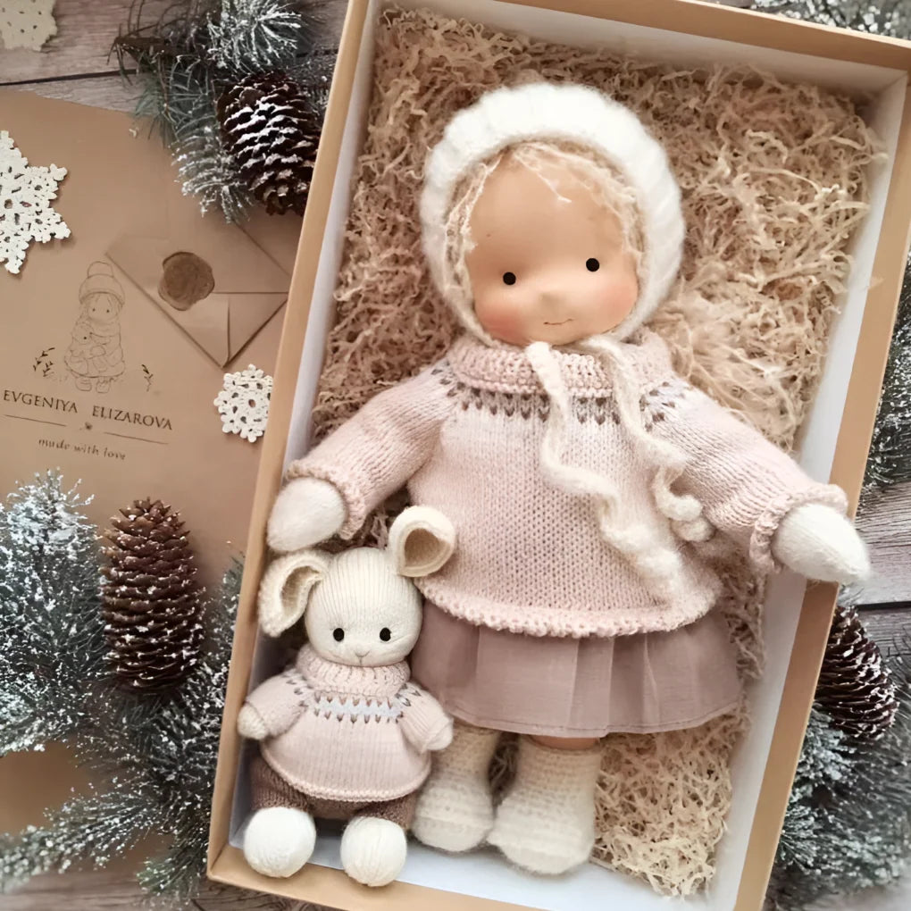 Toddler Cuddly Doll Hypoallergenic Cotton & Wool Stuffing