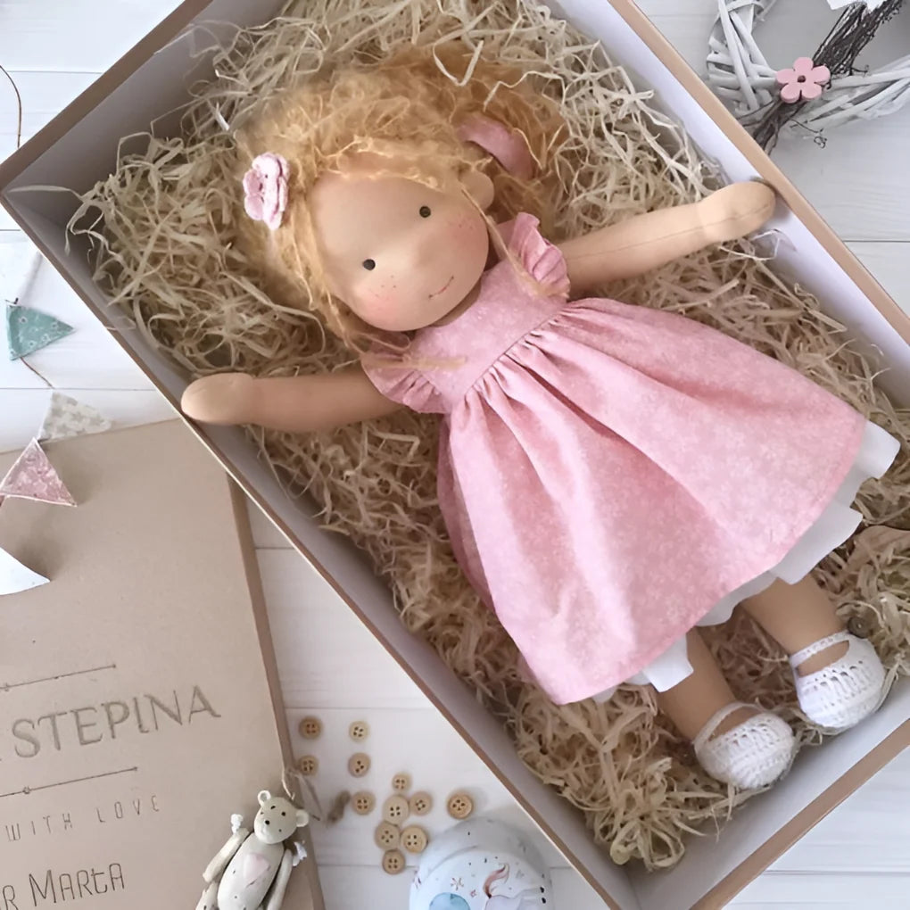 Toddler Cuddly Doll Hypoallergenic Cotton & Wool Stuffing