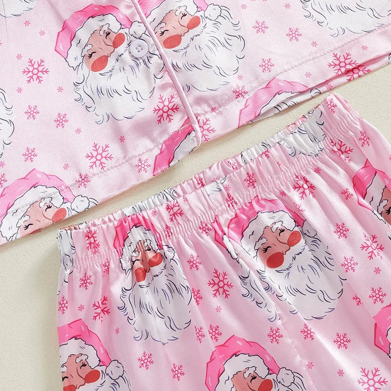 Toddler Pajama Set Soft Fabric Fur-Trim Collar