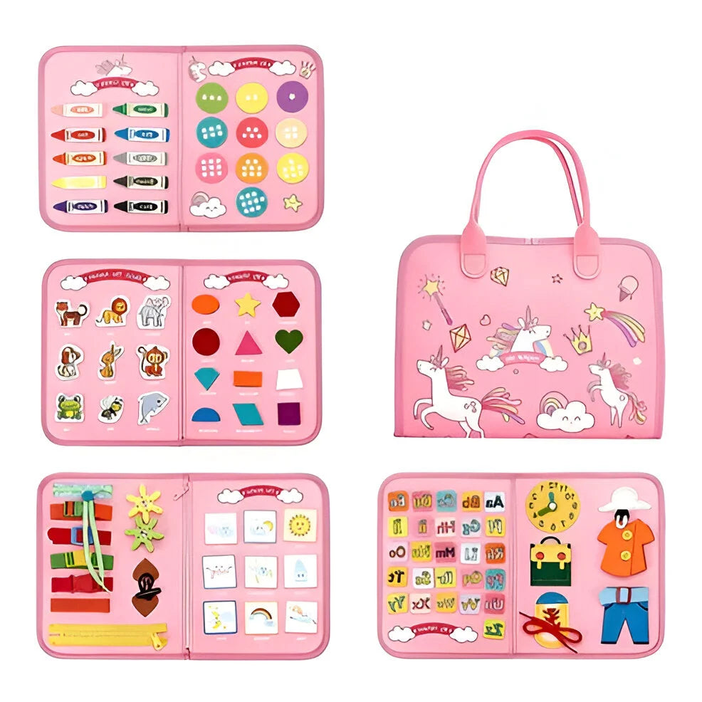 Toddler Sensory Board Screen-Free Portable Travel Toy