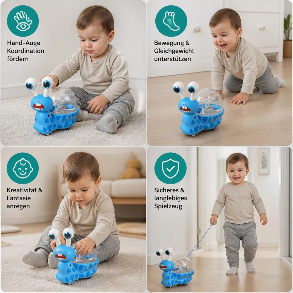 Toddler Toy 3-in-1 Telescopic Eyes & Hoop Balls Included
