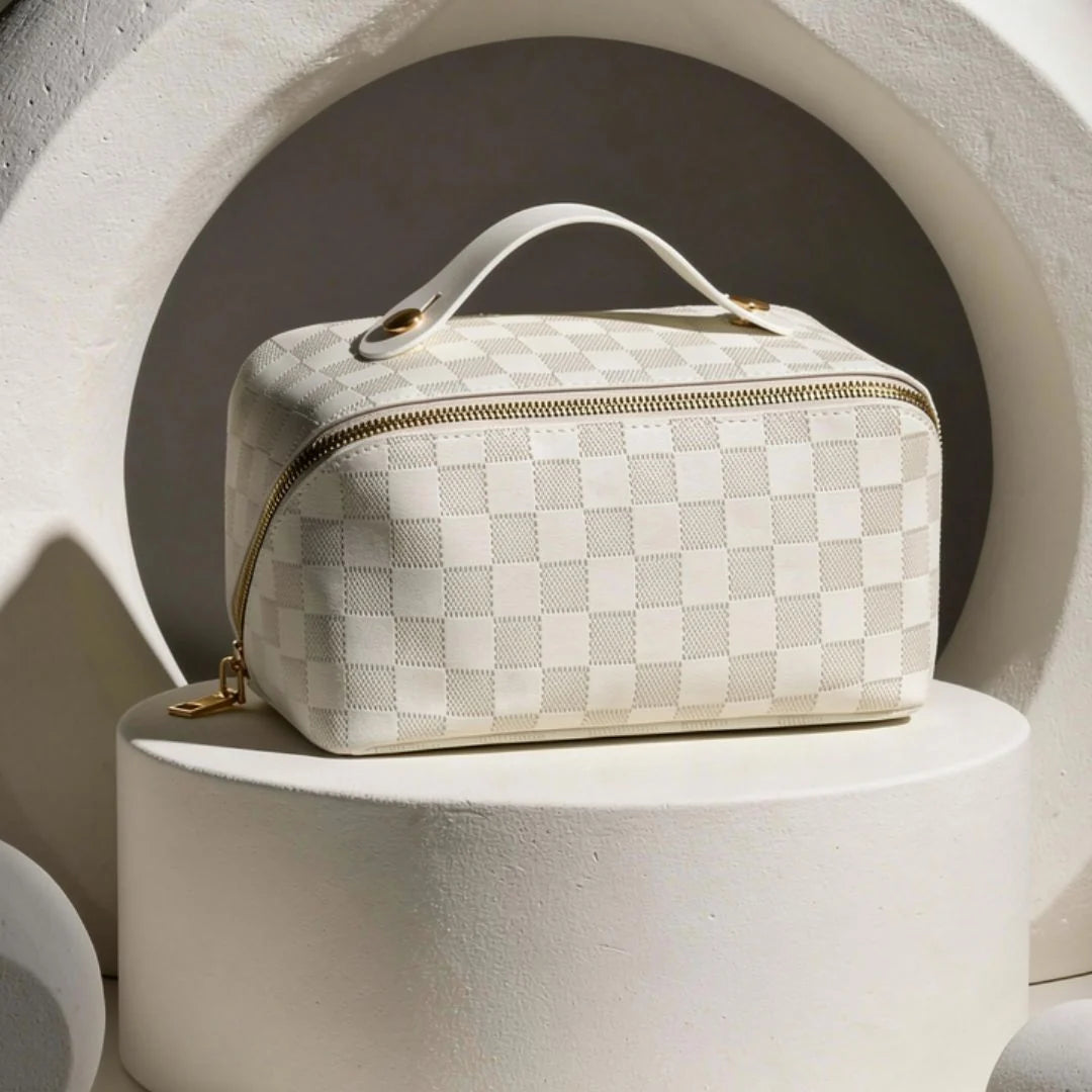 Toiletry Bag Wide-Zip Opening & Top Handle