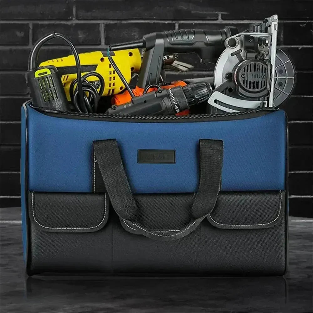 Tool Organizer Bag Self-Standing Multiple Compartments Waterproof Oxford Fabric