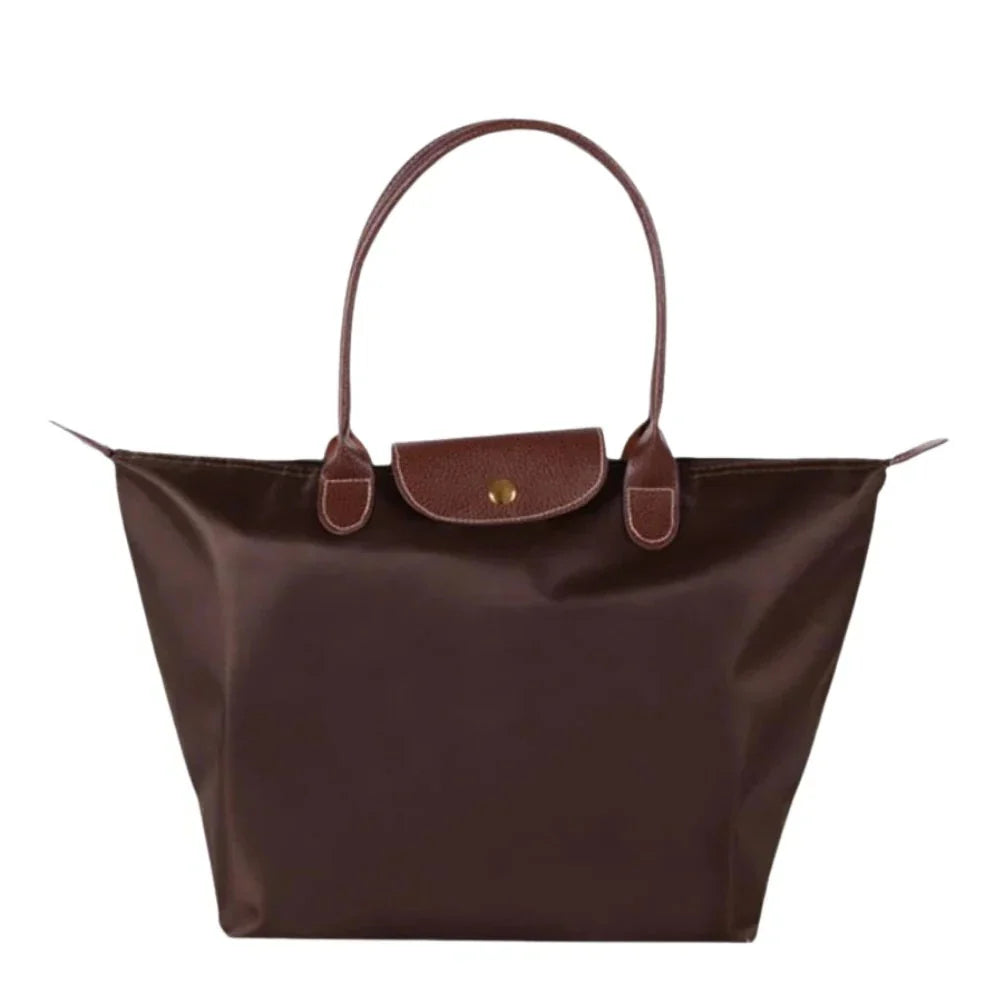 Top-Handle Bag Structured Reinforced Handle Multi-Compartment