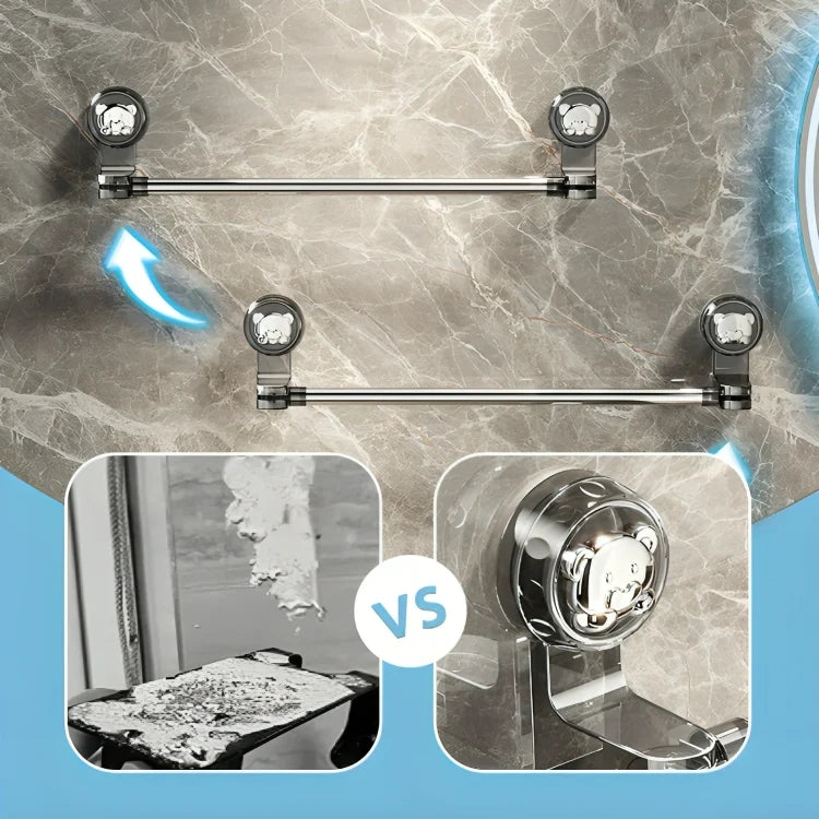 Towel Holder Telescopic Adjustable Suction Cup Mount