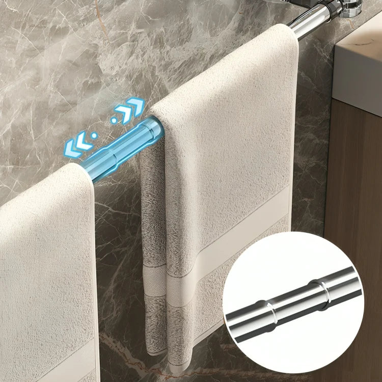 Towel Holder Telescopic Adjustable Suction Cup Mount