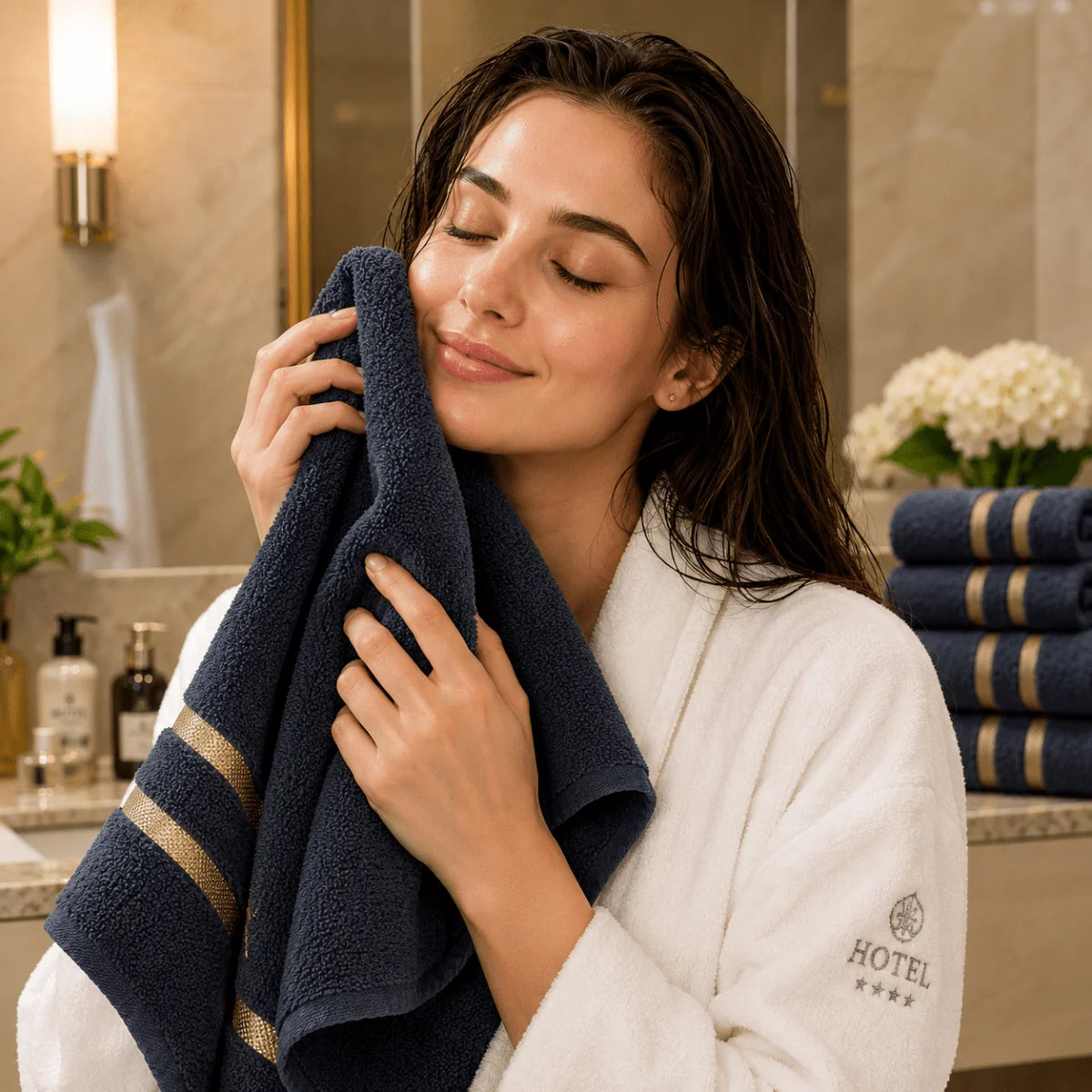Towel Set Soft Absorbent 8-Piece Set
