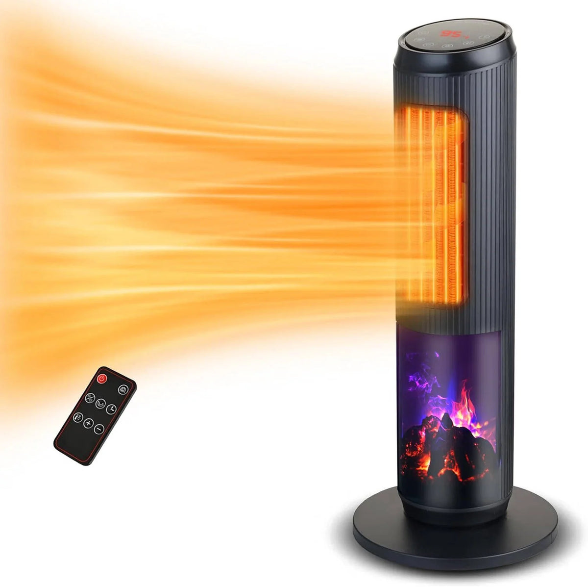 Tower Space Heater Ceramic 70-Degree Oscillation Remote Control