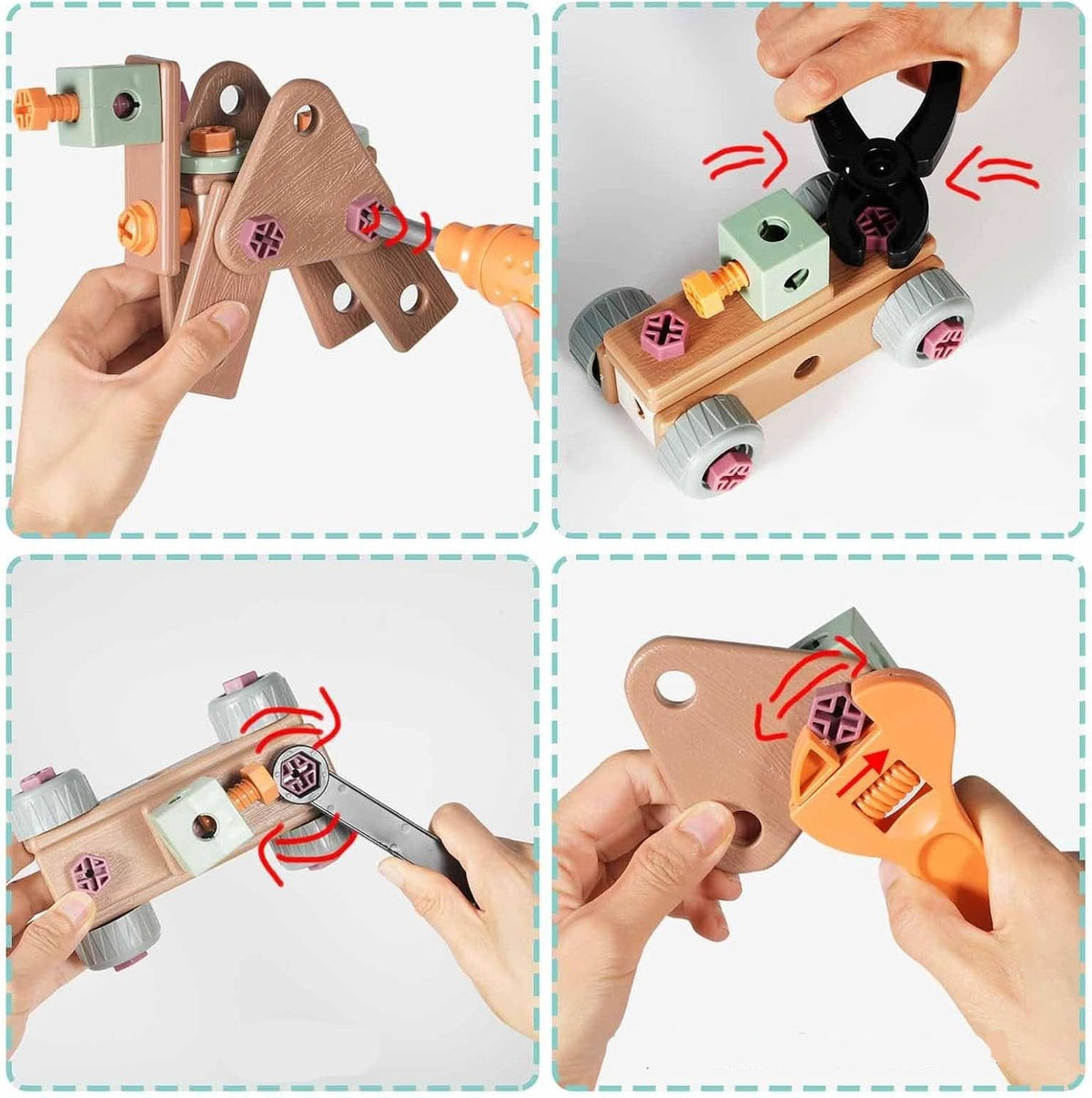 Toy Tool Set ABS Plastic Pretend Play