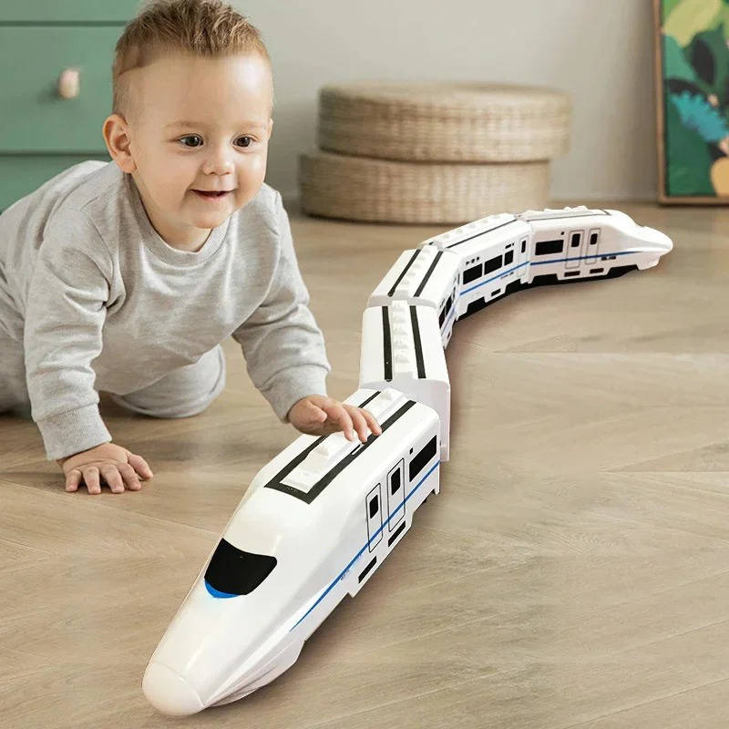 Train Toy Automatic Bump-And-Go 4 Detachable Cars