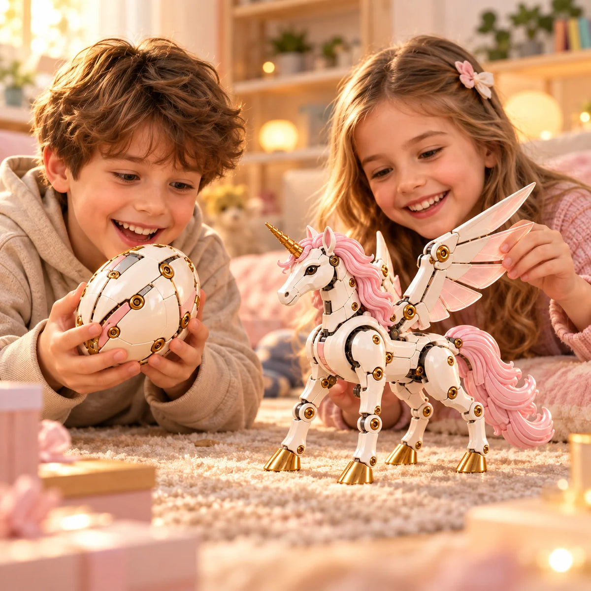Transforming Figure 2-in-1 Mechanical Egg Design